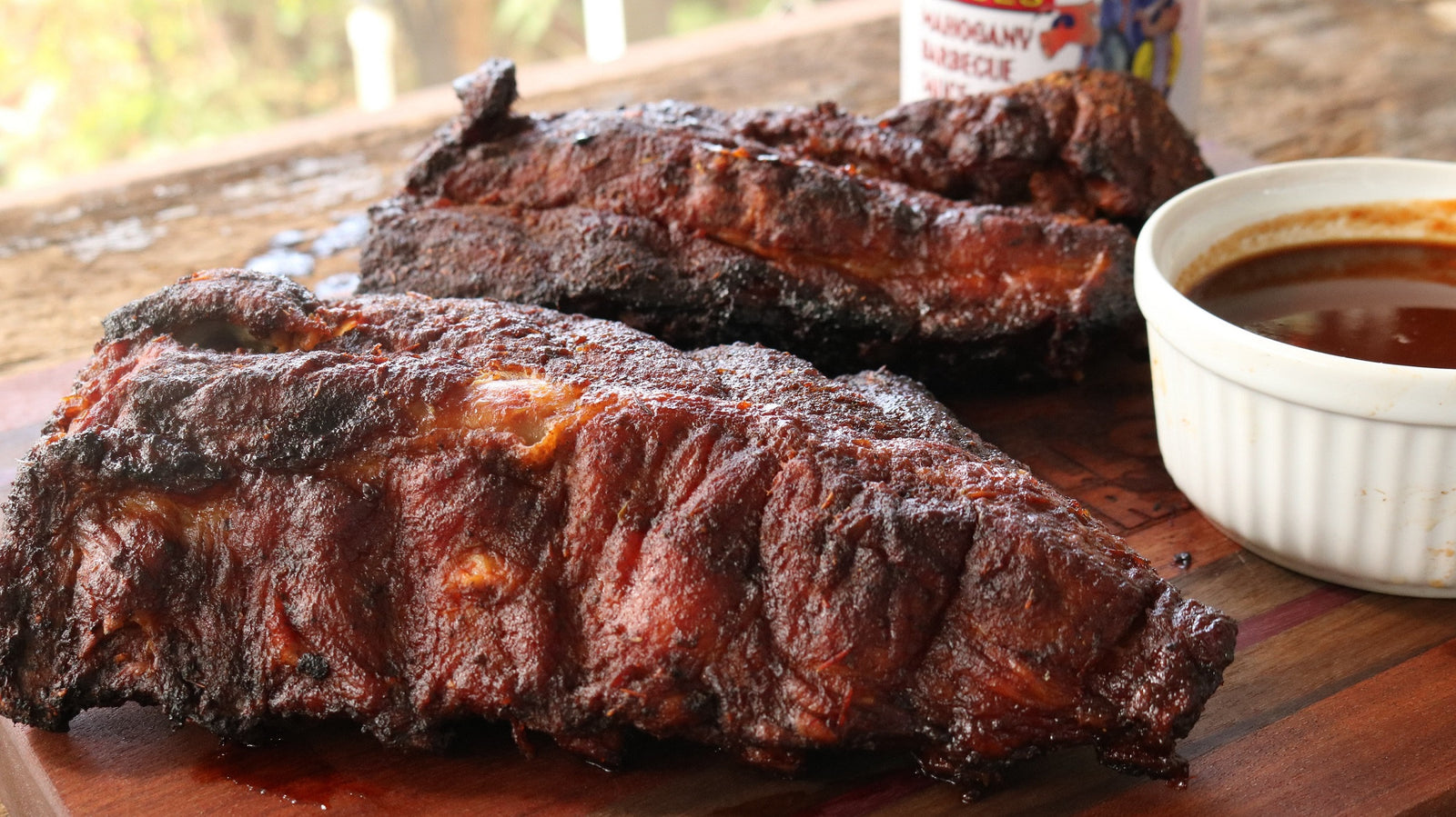 Hot Fast Mahogany Ribs in Big Easy Oil Less Fryer Armadillo Pepper